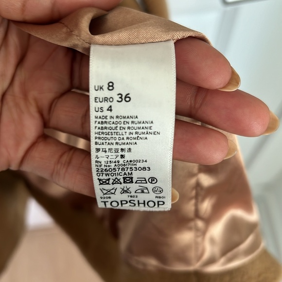Topshop brown coat - size US 4 - Picture 6 of 16